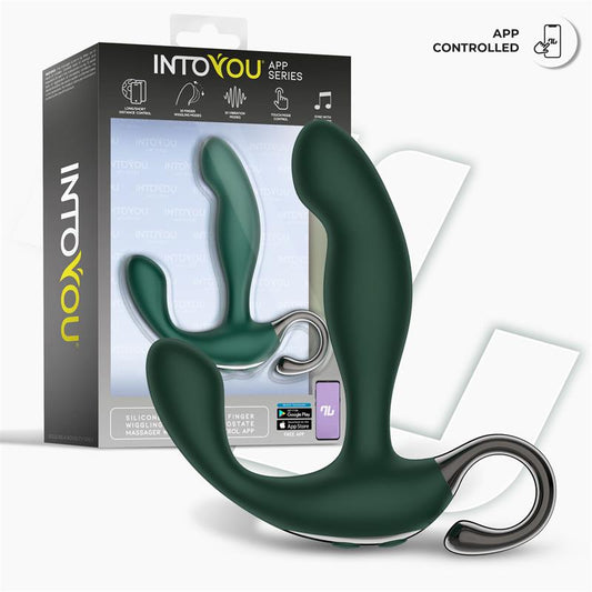 INTOYOU APP SERIES Greeny Masajeador Prostático con Finger Wiggling y App