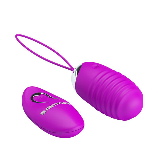 PRETTYLOVE Huevo Vibrador Jessica USB Purpura