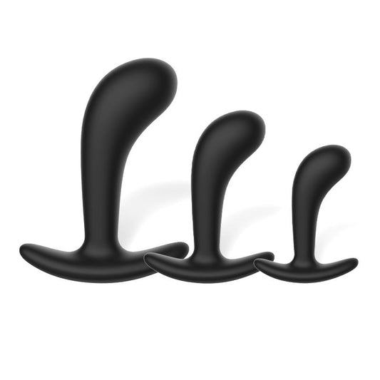 LATETOBED Set de 3 Masajeadores Prostáticos Anal