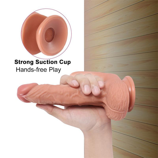 SHEQU Haydon Dildo con 20 Modos de Vibración y Estimulador de Clítoris