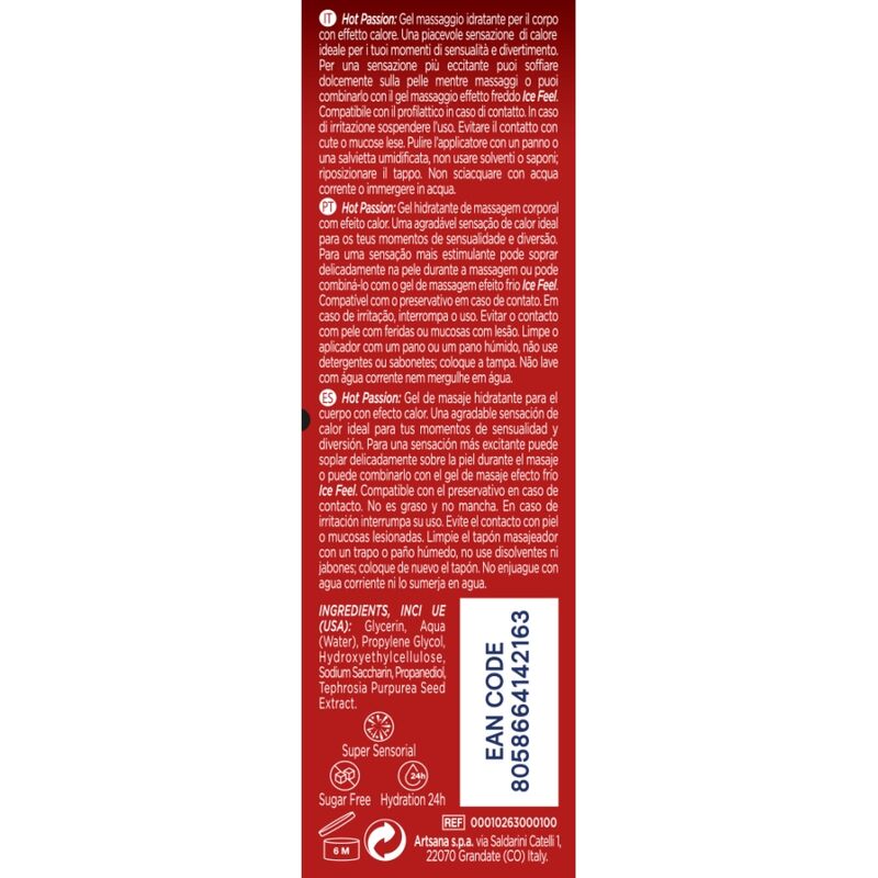 CONTROL Gel de Masaje Hot Passion 200 ml