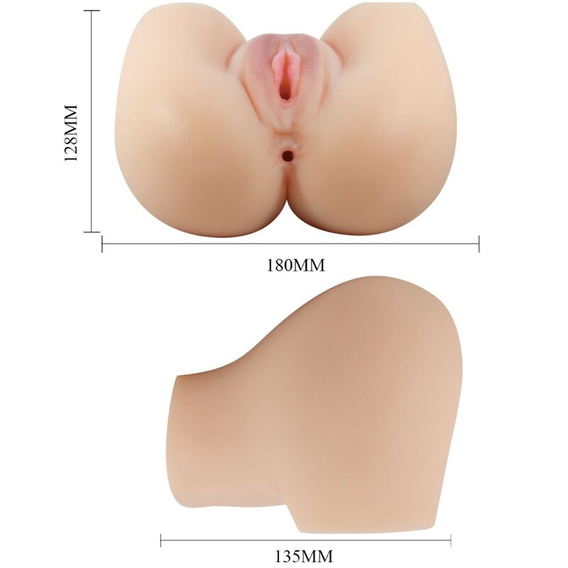 PRETTYLOVE CRAZY BULL Vagina y Ano Realísticos Vibrador Mila