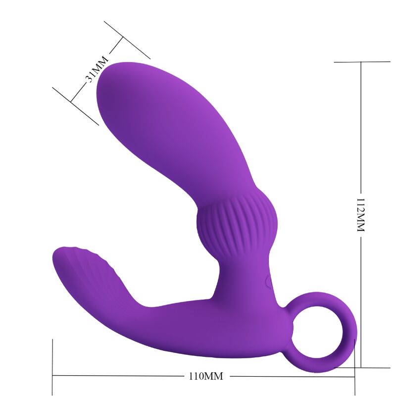 PRETTYLOVE Cayla Masajeador Vibrador Anal Lila