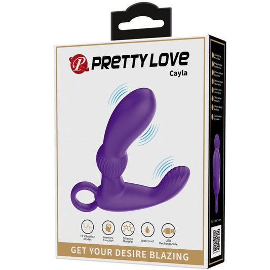 PRETTYLOVE Cayla Masajeador Vibrador Anal Lila