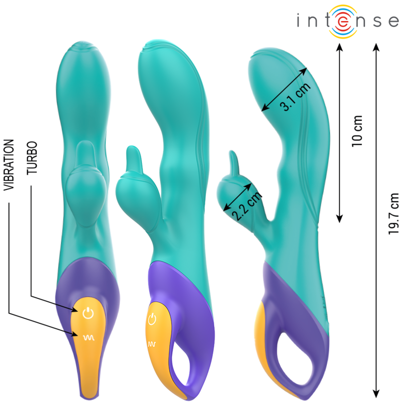 INTENSE Fred Vibrador Rabbit Azul
