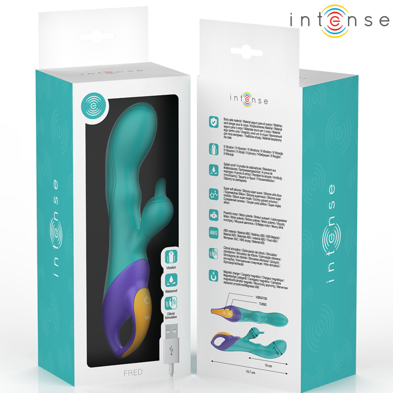 INTENSE Fred Vibrador Rabbit Azul