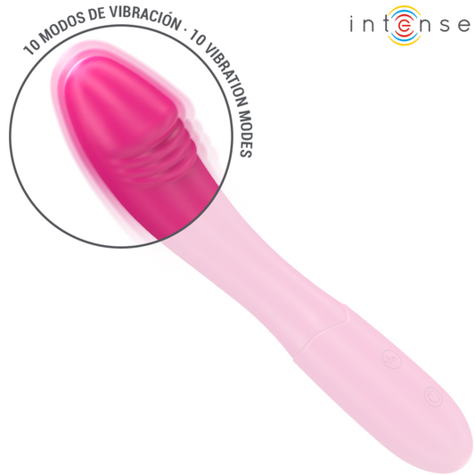 INTENSE Belinda Vibrador 19cm Flexible 10 Vibraciones Rosa