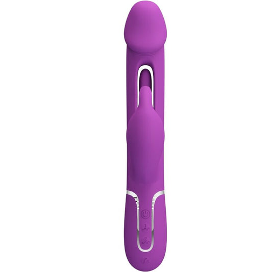 PRETTY LOVE Kampas Vibrador Rabbit Multifunción 3 en 1 Morado