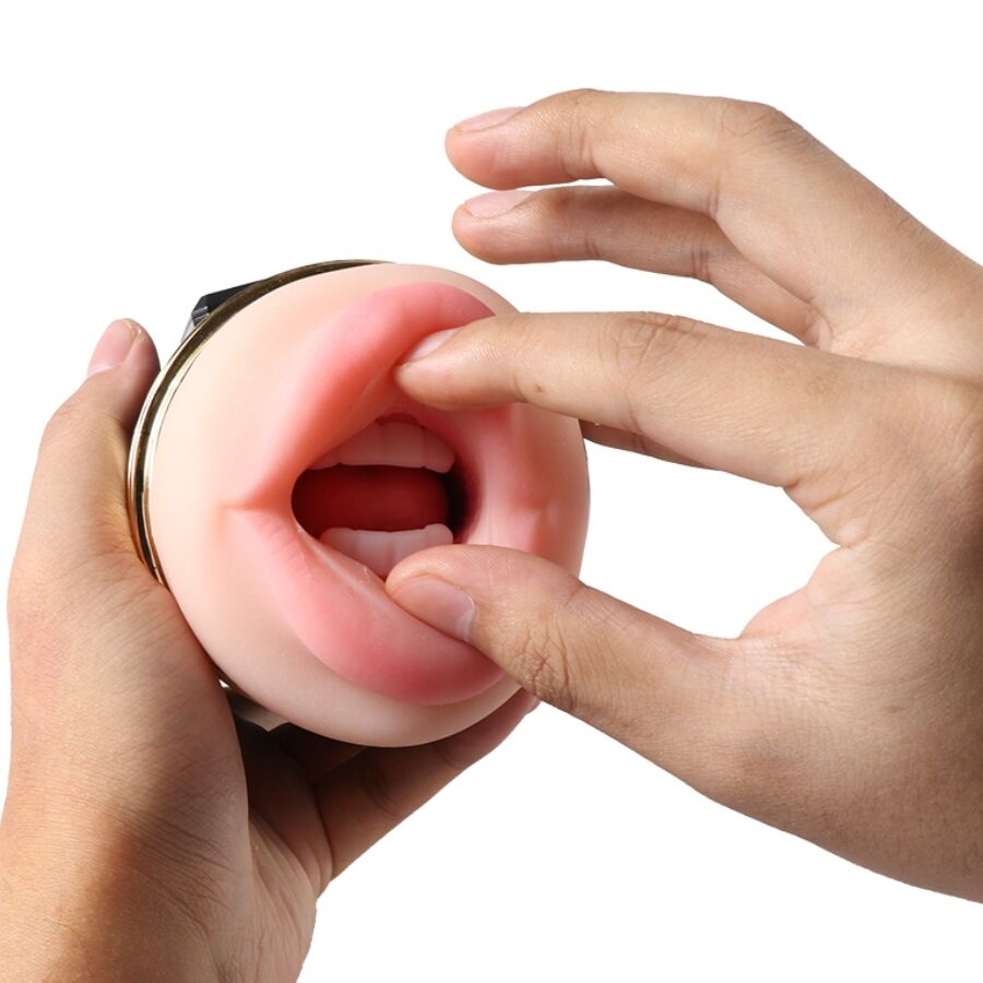 SHEQU Kay Masturbador Doble con Vibración Dual Boca y Vagina