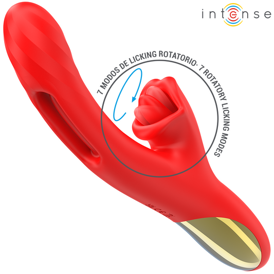 INTENSE Jessica Vibrador Multifunción para Estimulación de Clítoris 24,8 cm (Rojo)