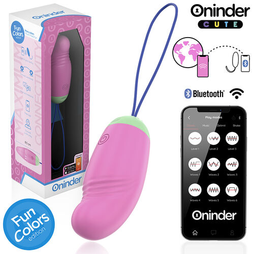 ONINDER CUTE Love Pleasure Huevo Vibro-Rotador 360 Silicona con App