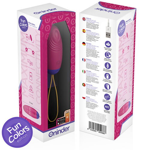 ONINDER CUTE Love Pleasure Huevo Vibro-Wave Tapping Silicona con App