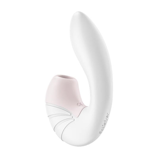 SATISFYER Supernova Succionador y Vibrador Súper Flexible USB Blanco