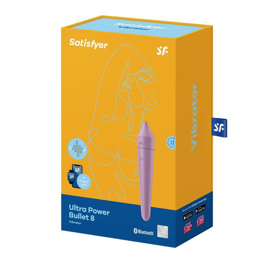 SATISFYER Ultra Power Bullet 8 Bala Vibradora con APP Lila