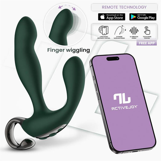 INTOYOU APP SERIES Greeny Masajeador Prostático con Finger Wiggling y App