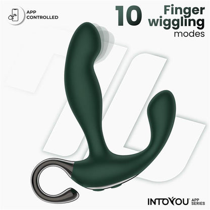 INTOYOU APP SERIES Greeny Masajeador Prostático con Finger Wiggling y App