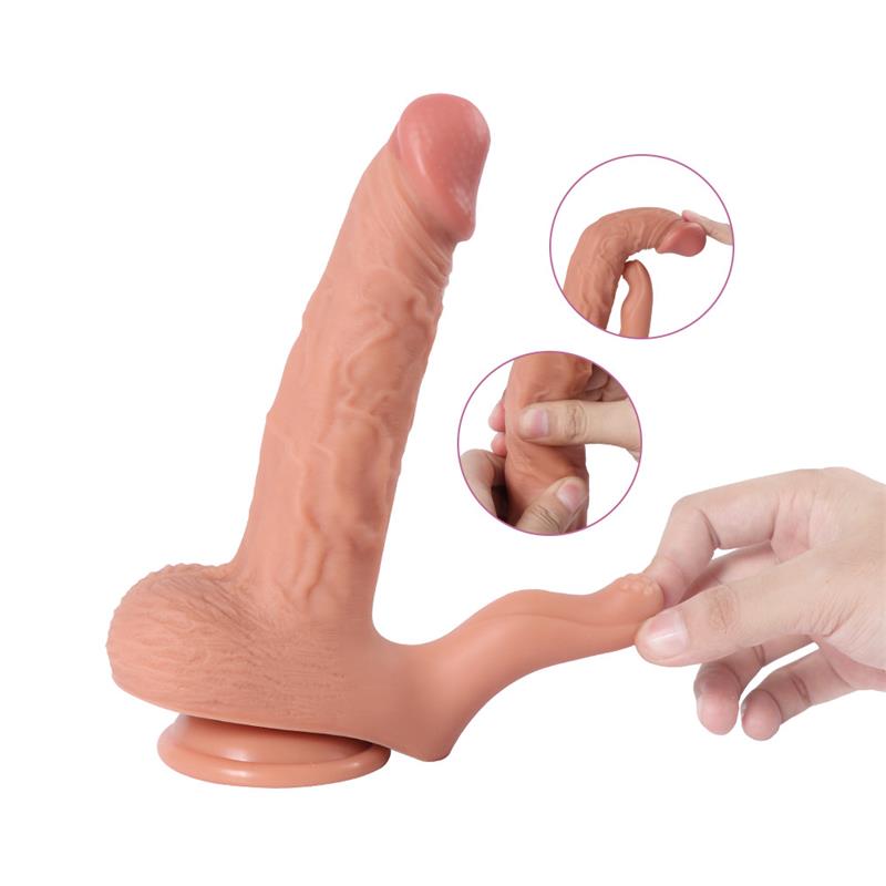 SHEQU Haydon Dildo con 20 Modos de Vibración y Estimulador de Clítoris