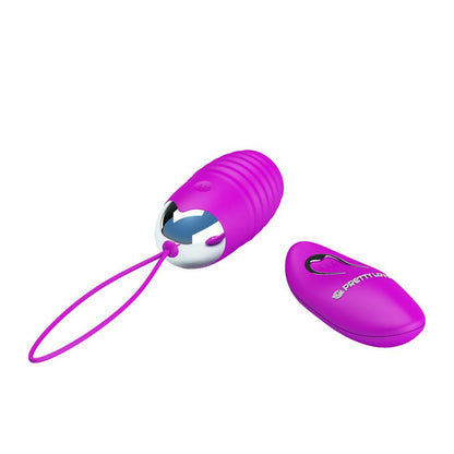 PRETTYLOVE Huevo Vibrador Jessica USB Purpura