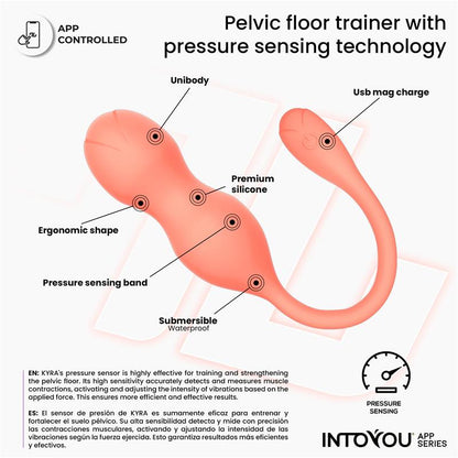 INTOYOU APP SERIES Kyra Entrenador de Suelo Pélvico con Sensor de Presión y APP
