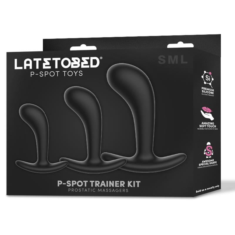 LATETOBED Set de 3 Masajeadores Prostáticos Anal