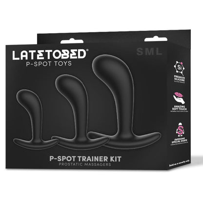 LATETOBED Set de 3 Masajeadores Prostáticos Anal