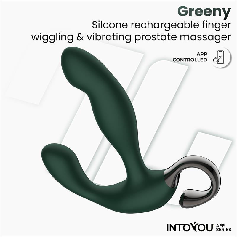 INTOYOU APP SERIES Greeny Masajeador Prostático con Finger Wiggling y App