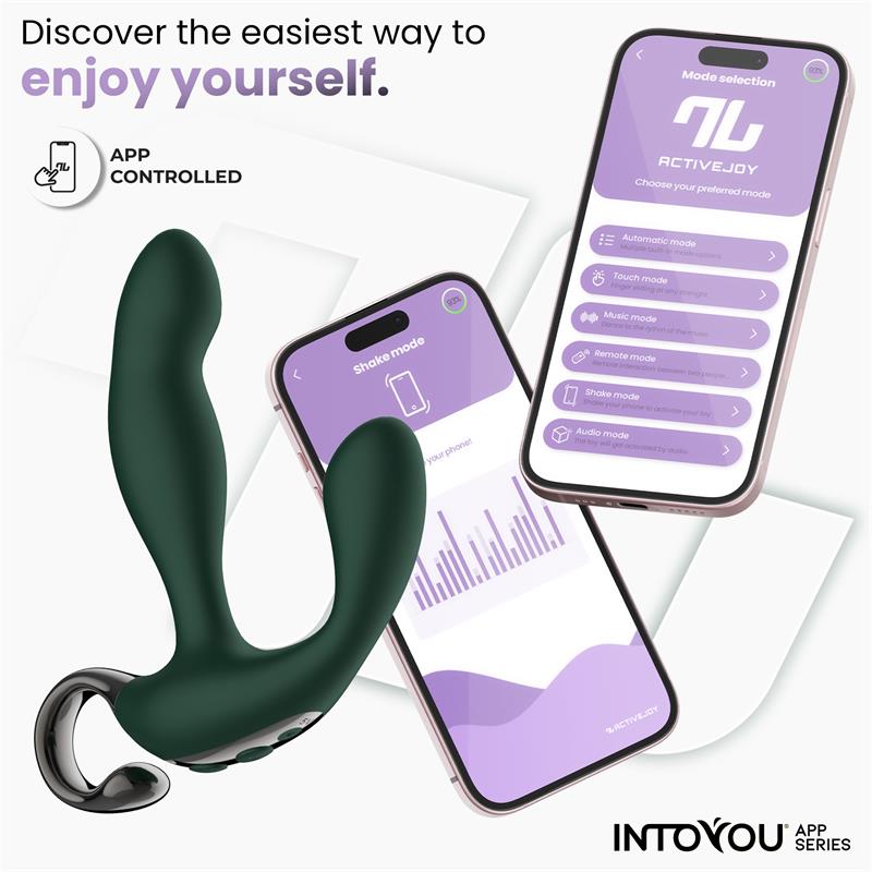 INTOYOU APP SERIES Greeny Masajeador Prostático con Finger Wiggling y App