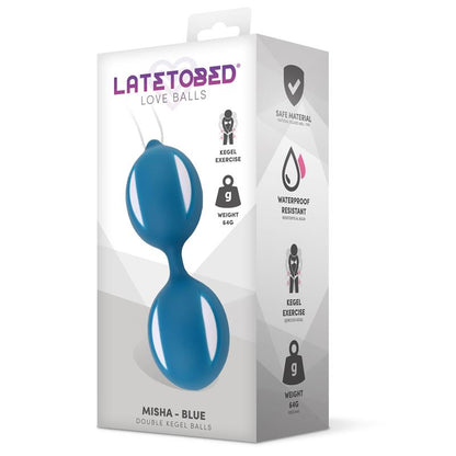 LATETOBED Misha Bola Kegel Doble con Peso Interno