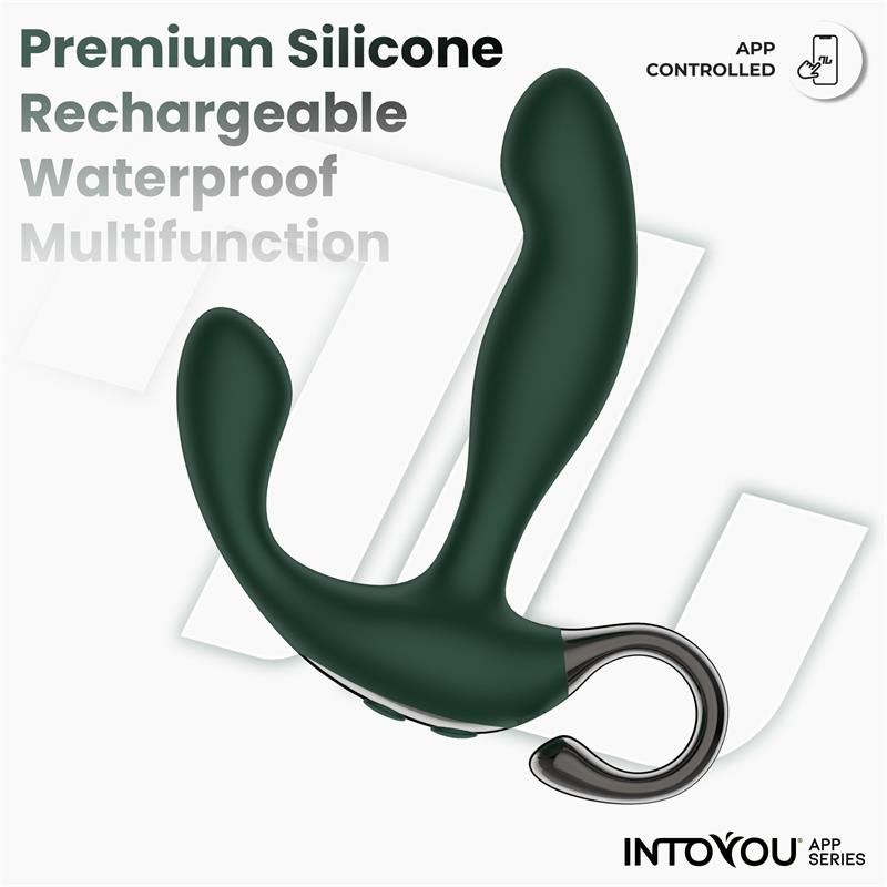 INTOYOU APP SERIES Greeny Masajeador Prostático con Finger Wiggling y App