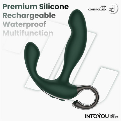 INTOYOU APP SERIES Greeny Masajeador Prostático con Finger Wiggling y App