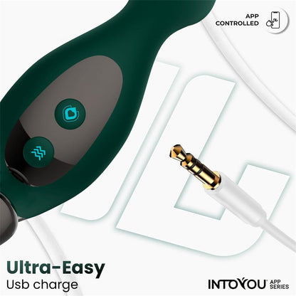INTOYOU APP SERIES Greeny Masajeador Prostático con Finger Wiggling y App