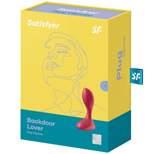 SATISFYER  Backdoor Lover Plug Anal Vibrador Rojo