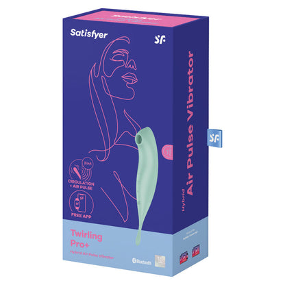 SATISFYER Twirling Pro+ – Estimulador y Vibrador con App · Estimulación de Precisión Verde