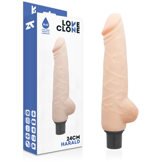 LOVECLONE Harald Vibrador Realístico Self Lubrication 24 cm y 4 cm diámetro