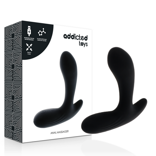 ADDICTED TOYS Anal Massager Black Vibration