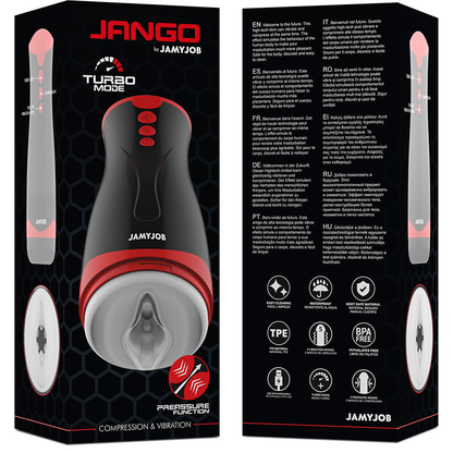 JAMYJOB Jango Masturbador de Compresión y Vibración