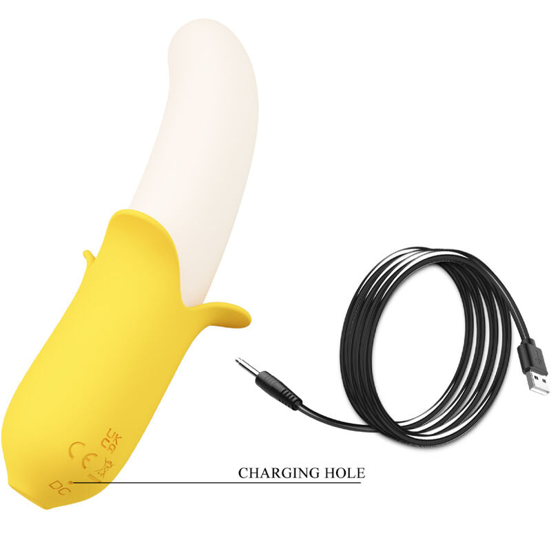 PRETTY LOVE Banana Geek Super Power 7 Vibraciones Up&Down Silicona Negro