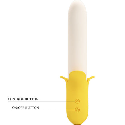 PRETTY LOVE Banana Geek Super Power 7 Vibraciones Up&Down Silicona Negro