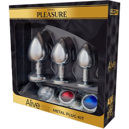 ALIVE Kit 3 Plug Metal Anal Pleasure