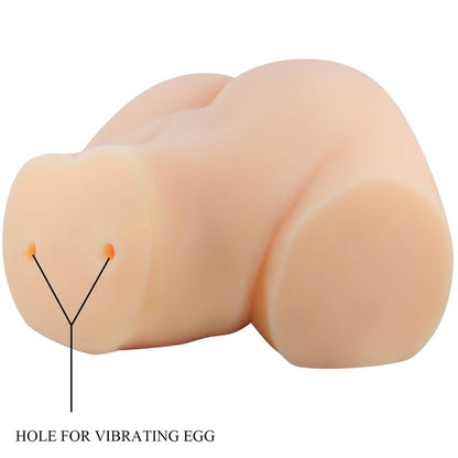 PRETTYLOVE  CRAZY BULL Vagina y Ano Realísticos Vibrador Emilia