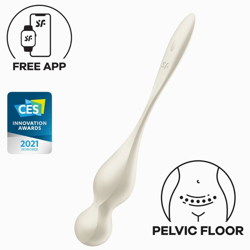 SATISFYER Love Birds Bolas Kegel Vibradoras Blanco