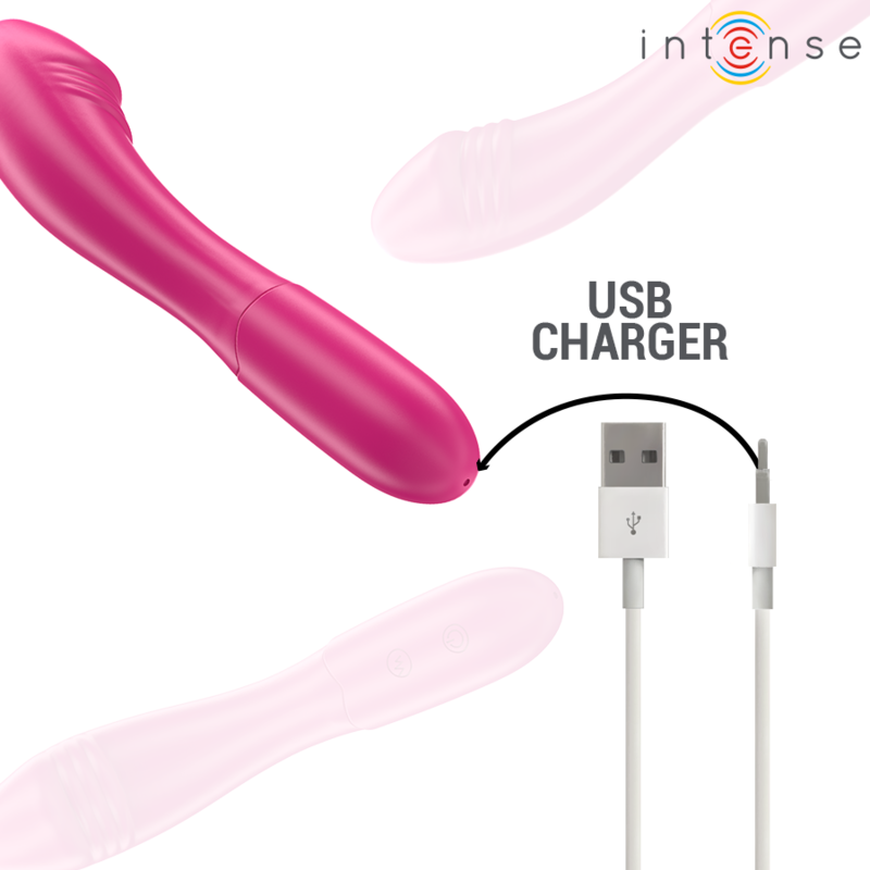 INTENSE Belinda Vibrador 19cm Flexible 10 Vibraciones Rosa