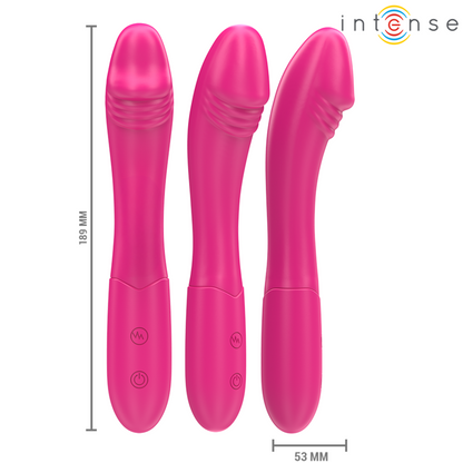 INTENSE Belinda Vibrador 19cm Flexible 10 Vibraciones Rosa