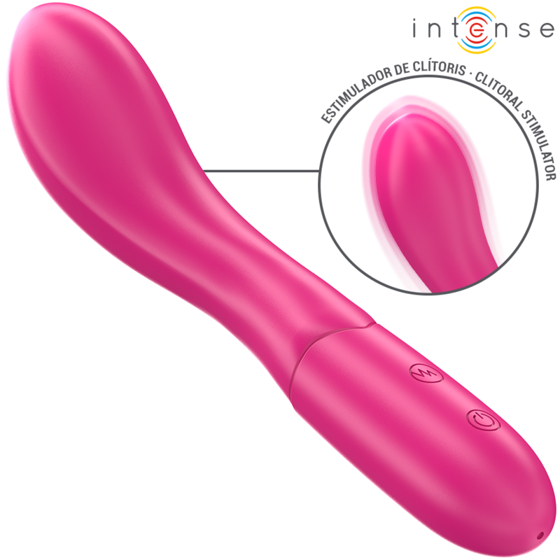 INTENSE Lisette Vibrador Flexible de 19 cm con 10 Modos de Vibración (Rosa)
