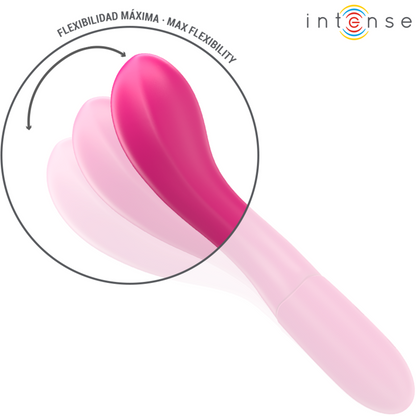 INTENSE Lisette Vibrador Flexible de 19 cm con 10 Modos de Vibración (Rosa)