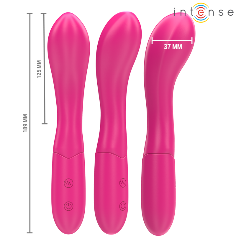 INTENSE Lisette Vibrador Flexible de 19 cm con 10 Modos de Vibración (Rosa)
