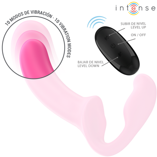INTENSE Amy Vibrador Doble 20cm Rosa Control Remoto