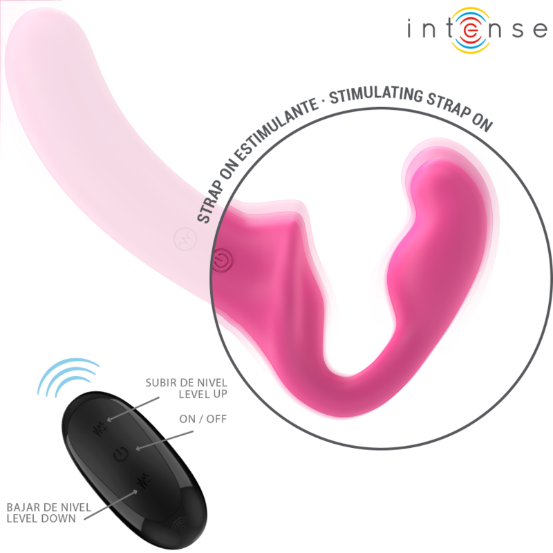 INTENSE Amy Vibrador Doble 20cm Rosa Control Remoto