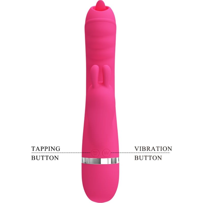 PRETTYLOVE Phoenix Vibrador Rabbit Multifunción Rosa