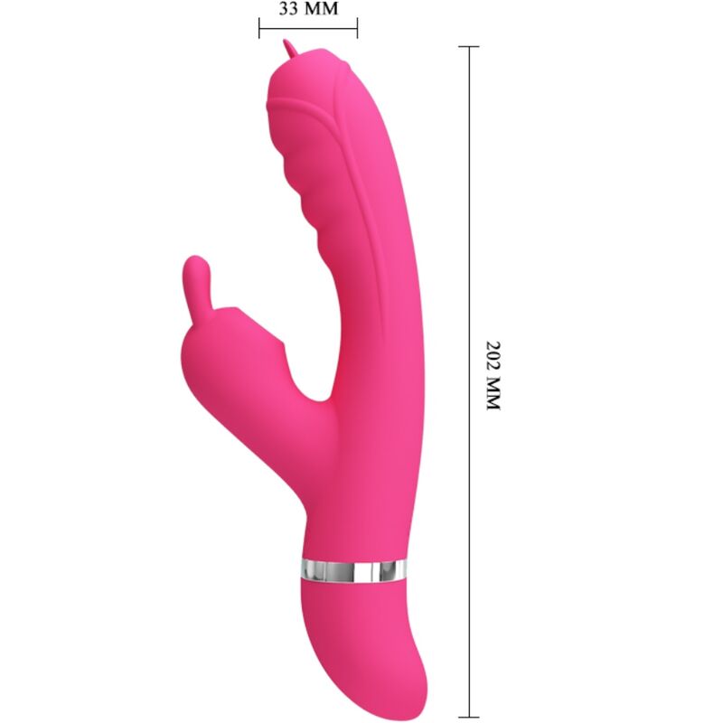 PRETTYLOVE Phoenix Vibrador Rabbit Multifunción Rosa